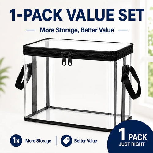 Black PVC Toy Storage Box with Handle – Dustproof and Durable Organizer for Children's Rooms, Playrooms, or Living Areas; Ideal Birthday Gift